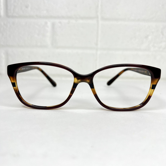 COACH HC6103 5444 Aubgn Navy Tortoise Red Varsity Stripe Eyeglasses 54-16 H715 - Picture 2 of 8